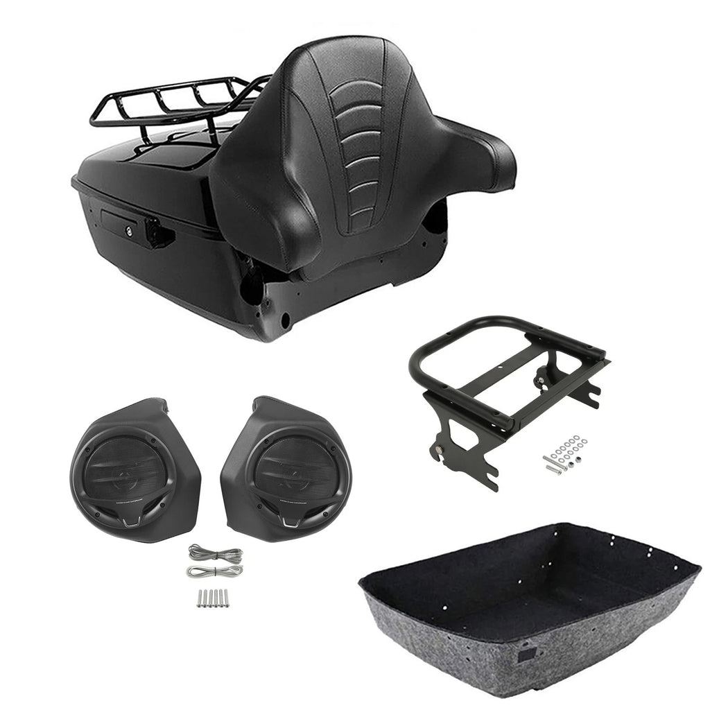 Backrest Rack Speakers Mount for Harley Touring Glide (1997–2008)