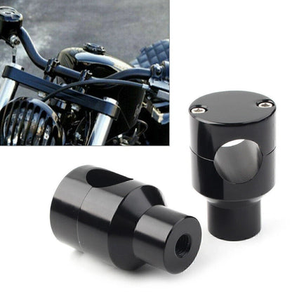 1" Handlebar Mount Adapter Risers Clamp for Harley Honda (Motorcycle)