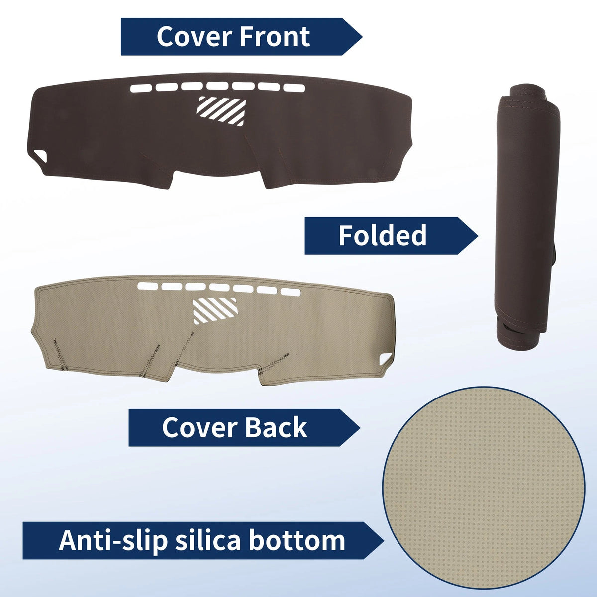 Dash Cover for Lexus IS XE20 (2006–2012) Faux Leather Brown 1 pcs