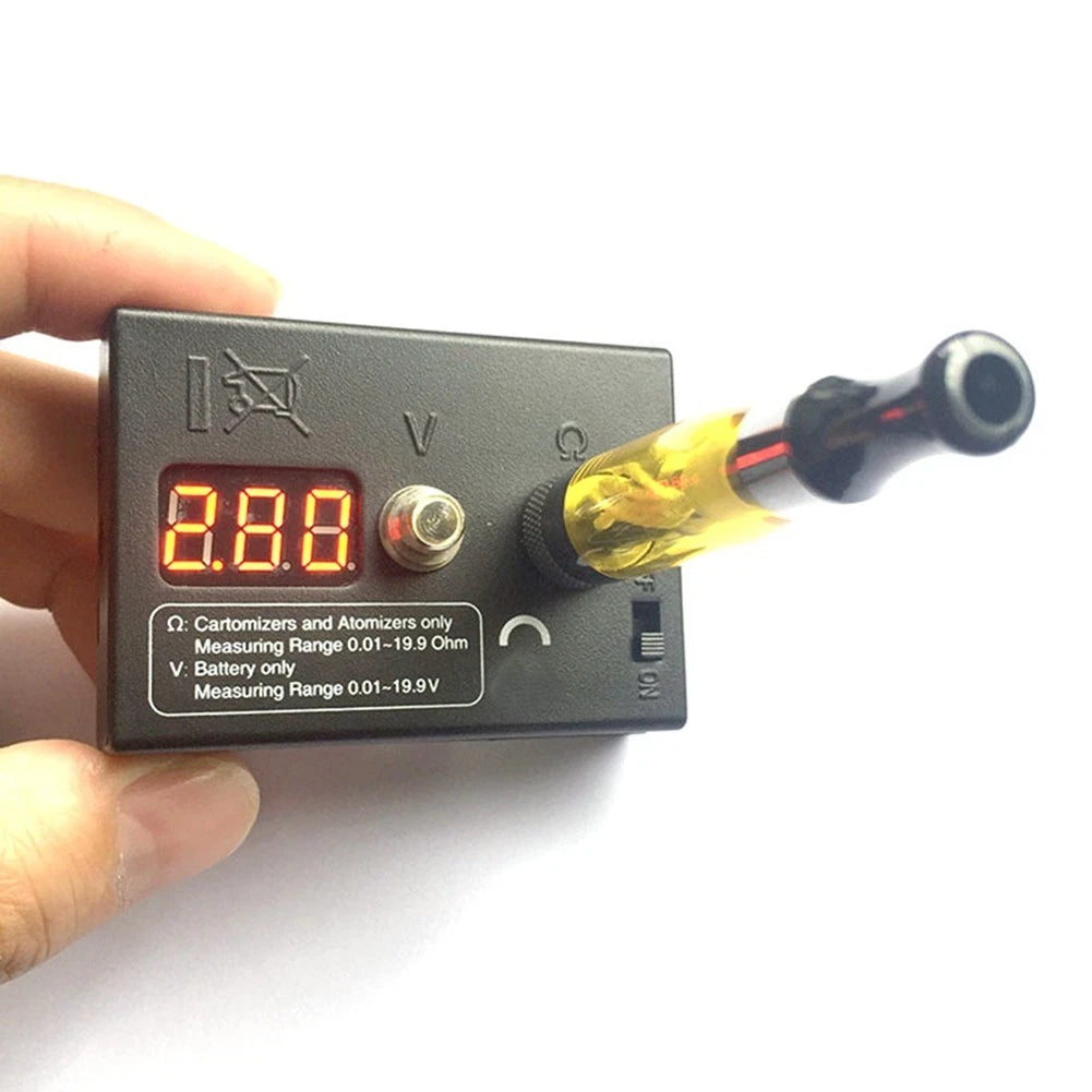 Digital Resistance Tester Ohmmeter with LED Display for Automotive Use