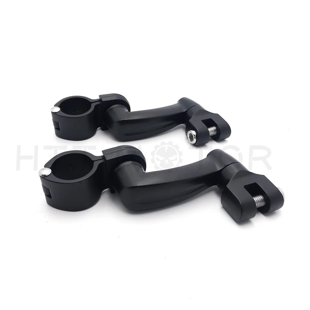 Offset Highway Foot Peg Mounts with 1" Clamps for Harley 1200 CVO (2014–2023)