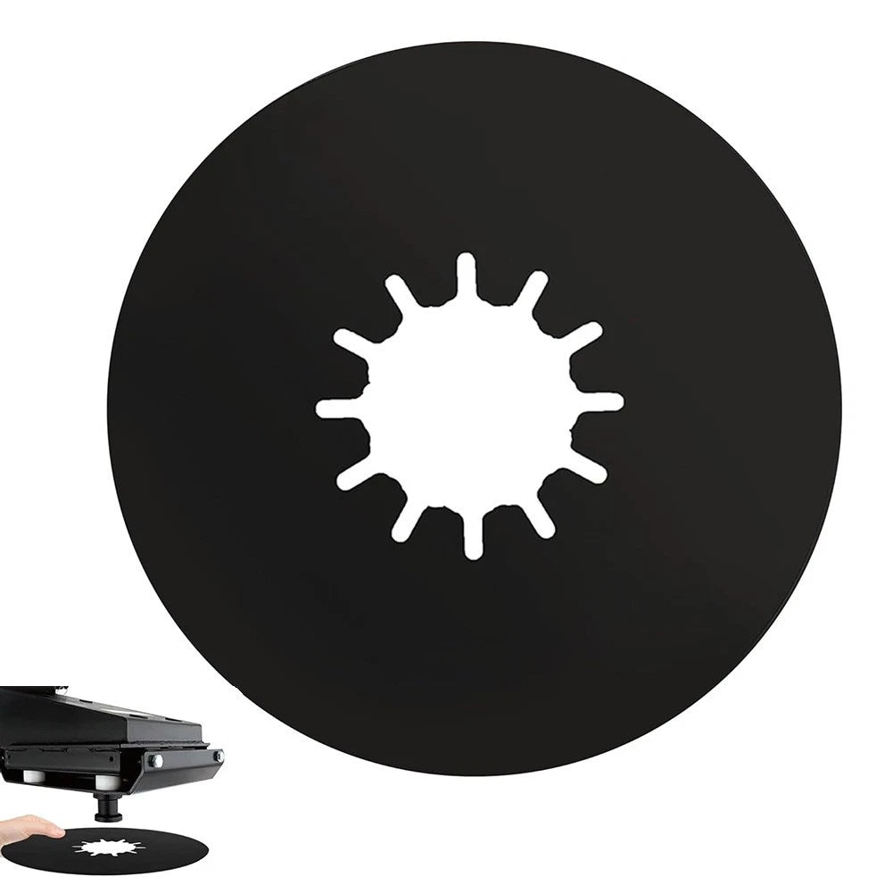 2 Pack 10in Black 5th Wheel Hitch Lube Plate for Smooth Kingpin Contact