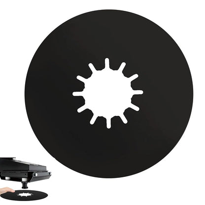 2 Pack 10in Black 5th Wheel Hitch Lube Plate for Smooth Kingpin Contact