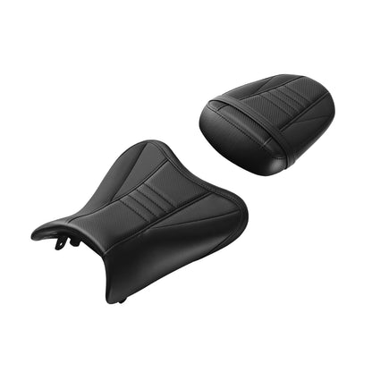 Driver & Passenger Seats for Suzuki GSXR600 GSXR750 (2008–2010) Black