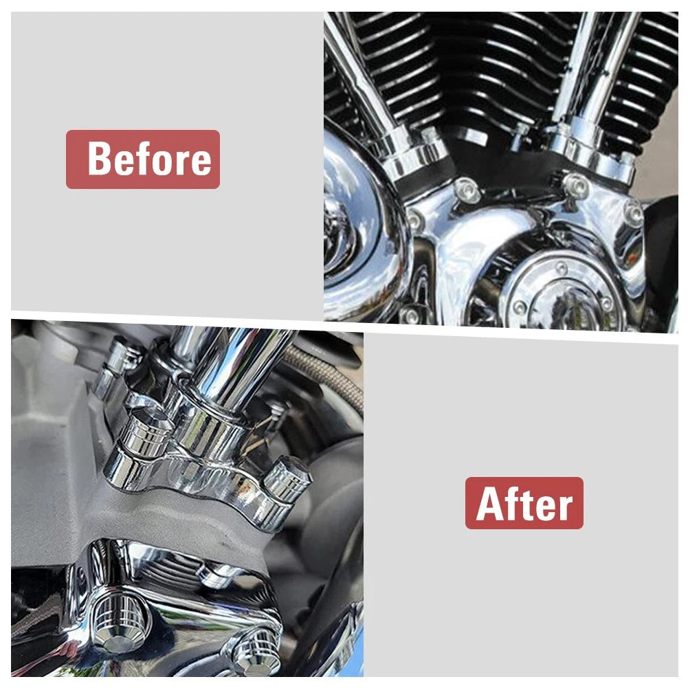 10x Engine Bolt Topper Caps for Harley Dyna Softail (11mm-14.6mm)