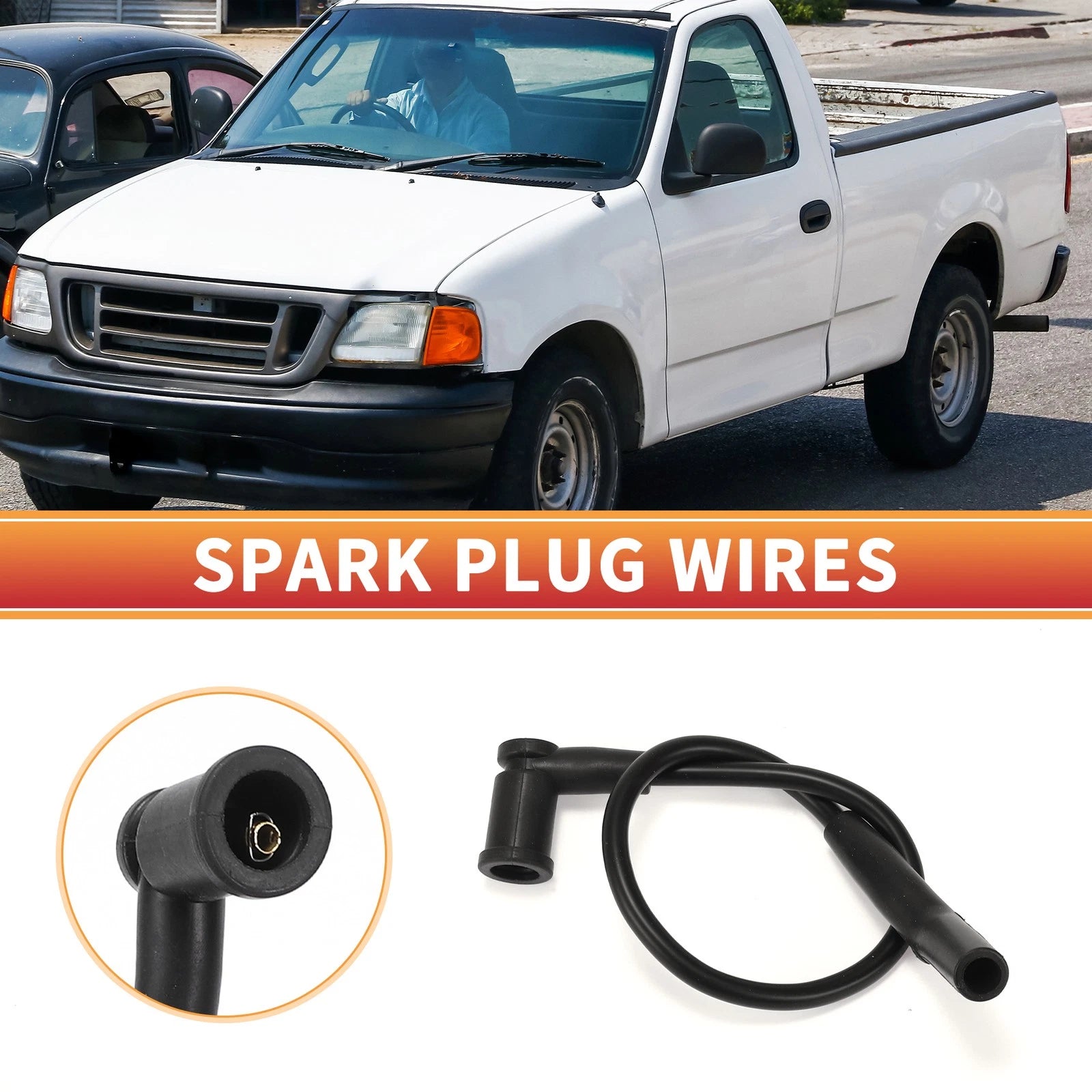 6X Spark Plug Wire Ignition Coil Cable for Ford E-150 (2002–2003) V6 4.2L