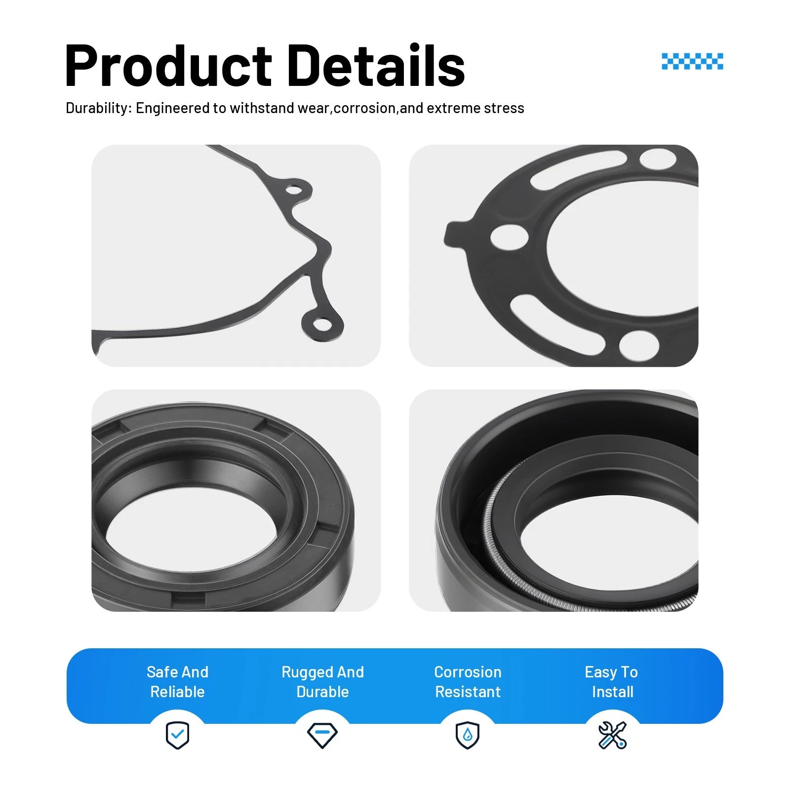 Complete Engine Gasket & Oil Seal Kit for Honda CR80R (1992–2002)