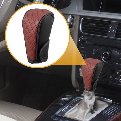 Shift Knob Cover for Universal Automatic Gear Protector Black Wine Red