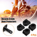 Crank Boot Protectors Kit for Bicycle Cycling Crank Arm Cover (Black)