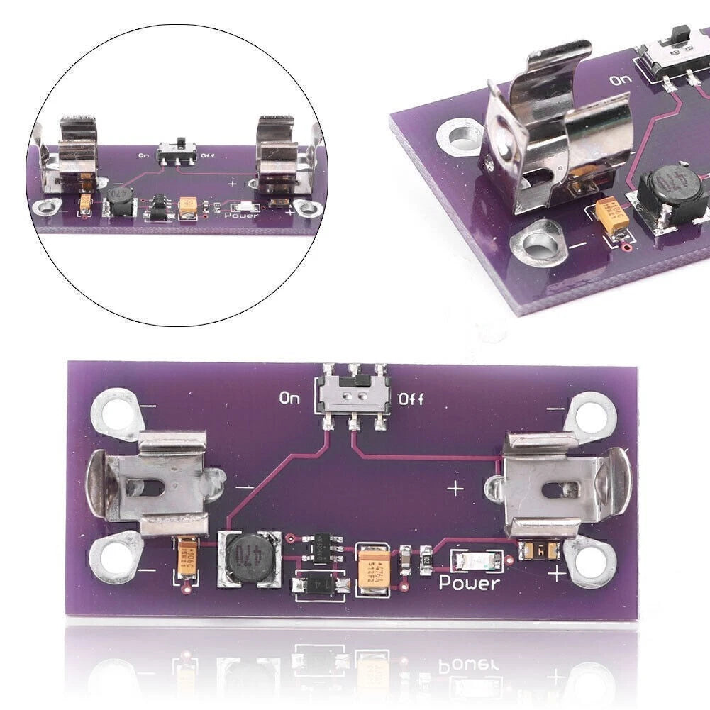 Power Supply Module for LilyPad (AAA Battery to 5V Converter)