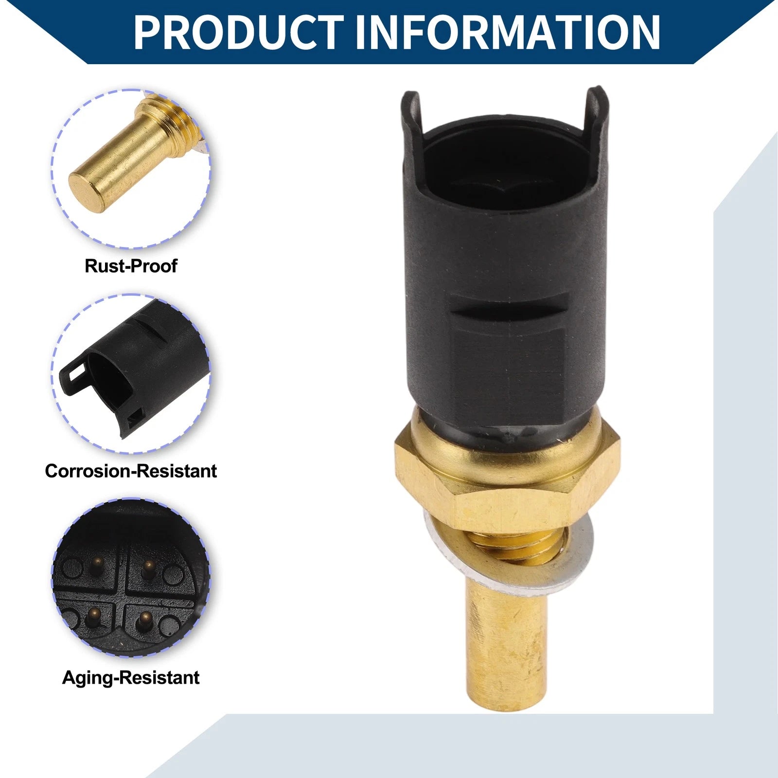 Engine Coolant Temperature Sensor for BMW 3 Series E36 316i (1991–1998)