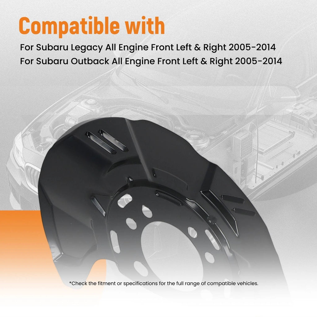 Brake Dust Shield Pair for Subaru Legacy (2005–2014)