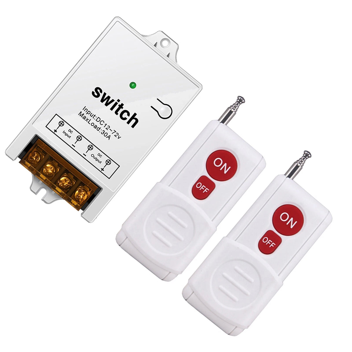433MHz Remote Control Relay Switch for Wireless Applications (500m Range)