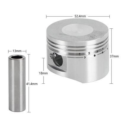 Piston Ring Gasket Set 52.4mm for Kazuma Taotao Sunl Coolster Roketa (110cc 125cc)