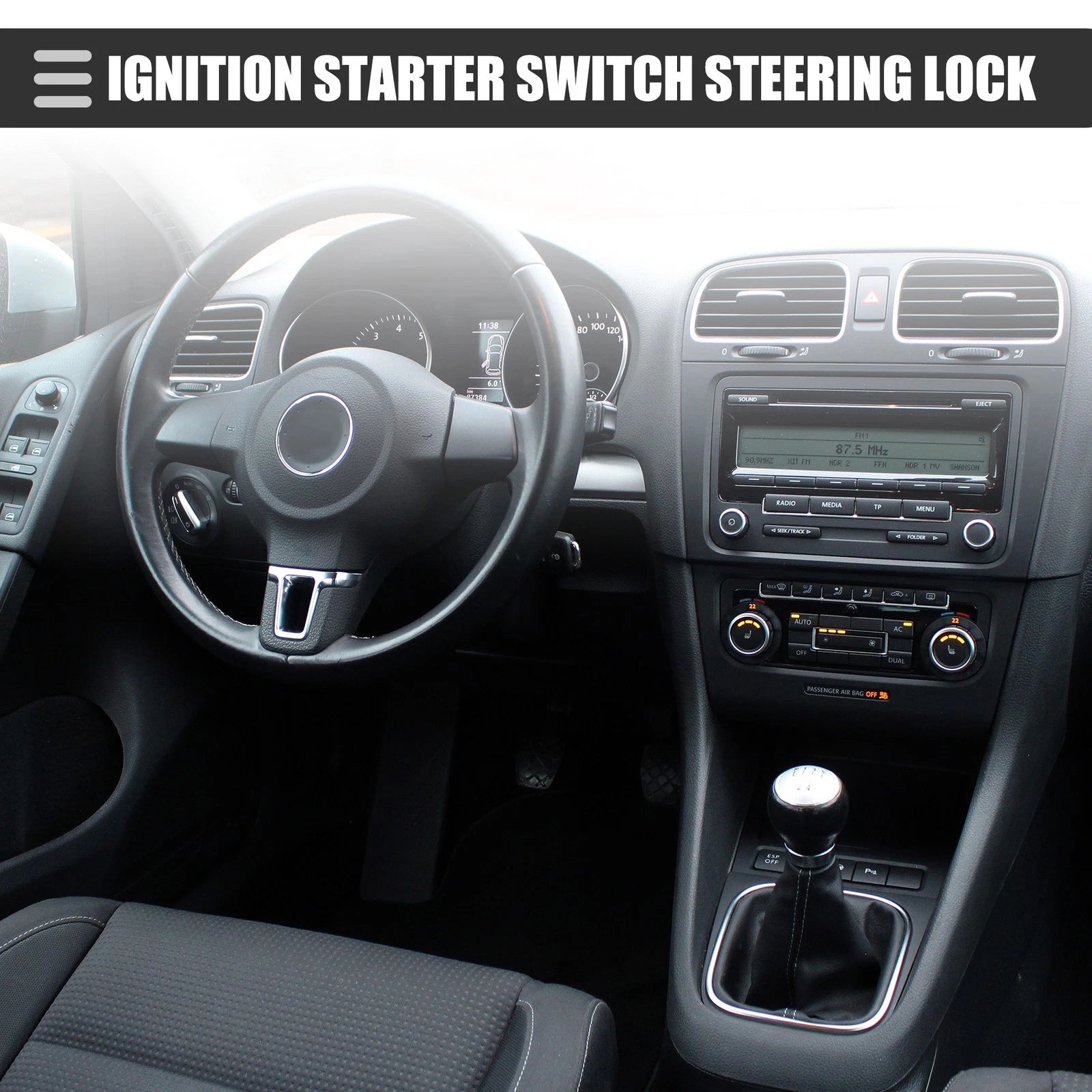 Ignition Starter Switch Steering Lock for VW Golf (2004–2013) 1K0905851B