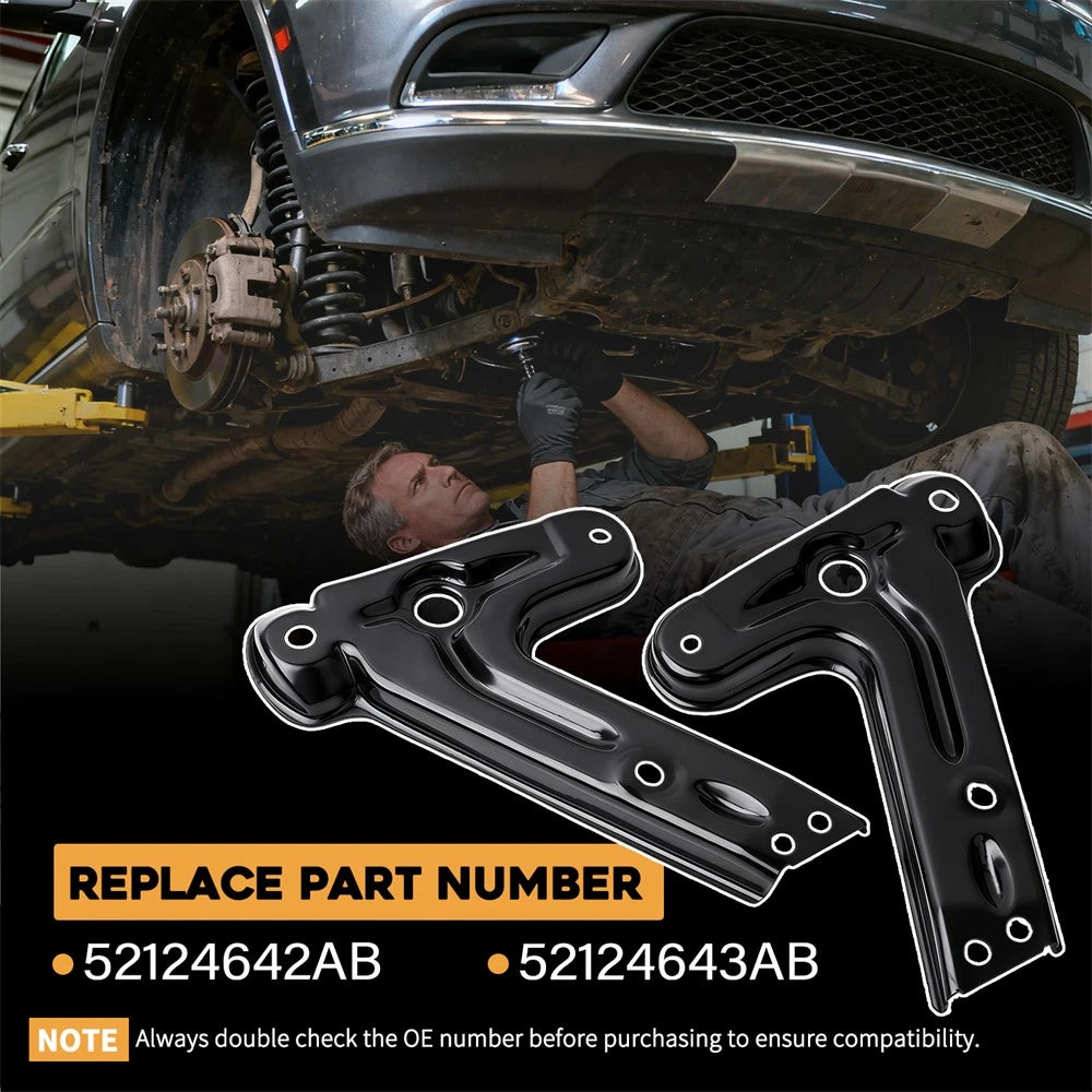 Front Crossmember Bracket L&R for Dodge Durango (2011–2024) 52124642AB, 52124643AB