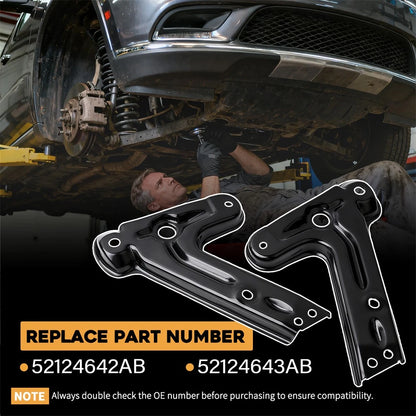 Front Crossmember Bracket L&R for Dodge Durango (2011–2024) 52124642AB, 52124643AB