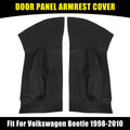 Door Panel Armrest Cover Black Microfiber Leather for Volkswagen Beetle (1998–2010)