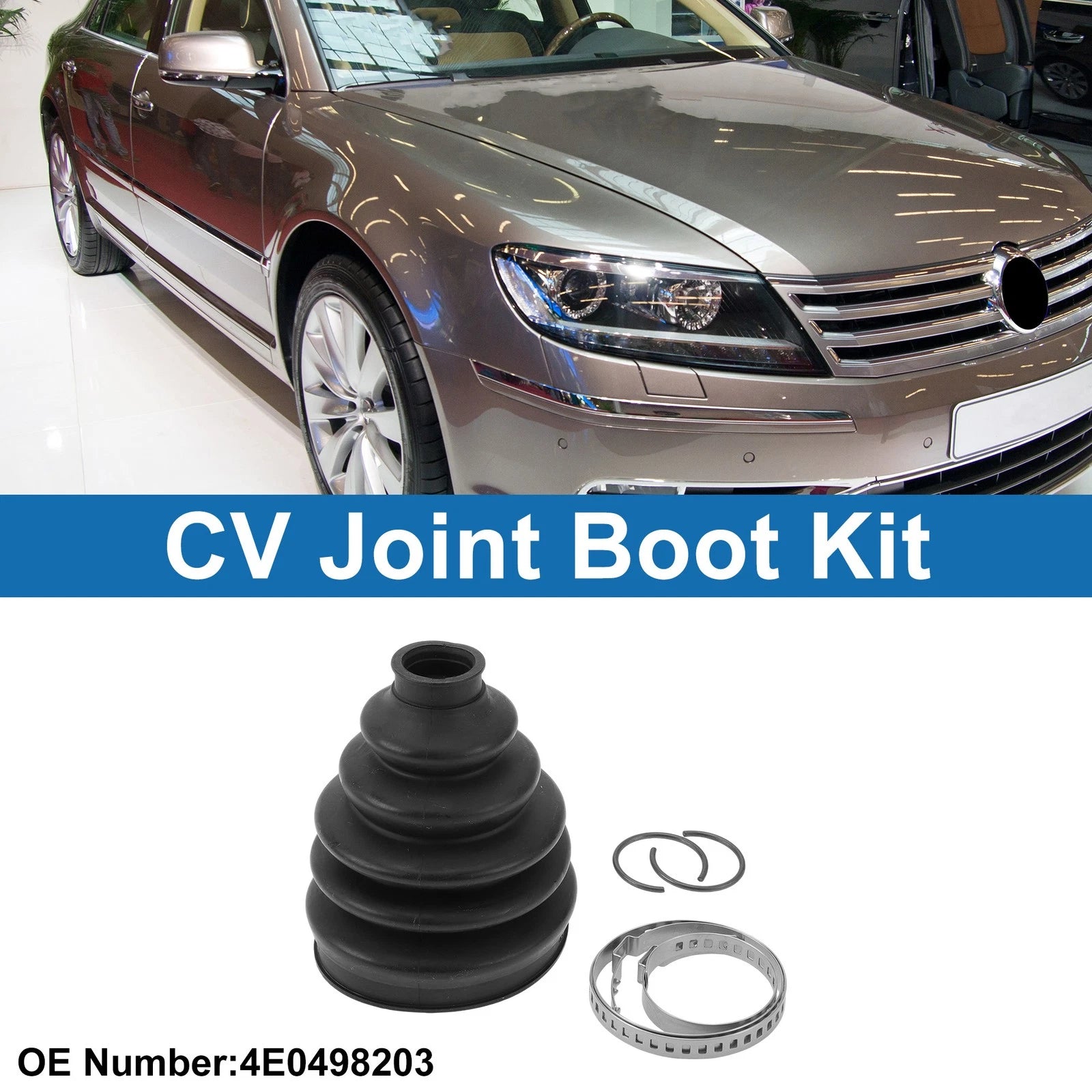 Outer CV Joint Boot Kit with Clamps for Volkswagen Phaeton (2004–2016)