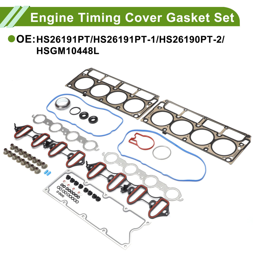 Engine Timing Cover Gasket Set for Cadillac Escalade 5.3L (2004–2005)