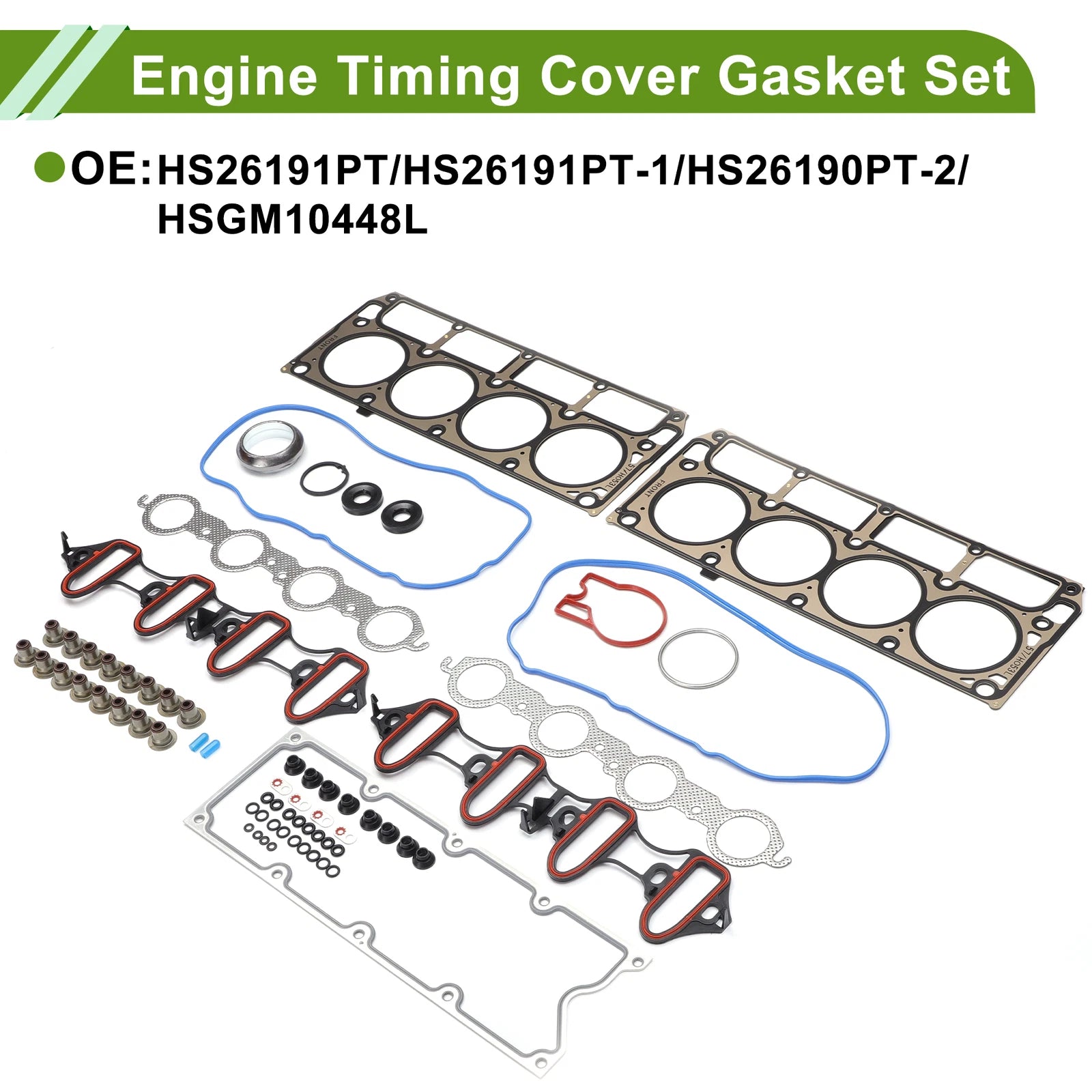 Engine Timing Cover Gasket Set for Cadillac Escalade 5.3L (2004–2005)