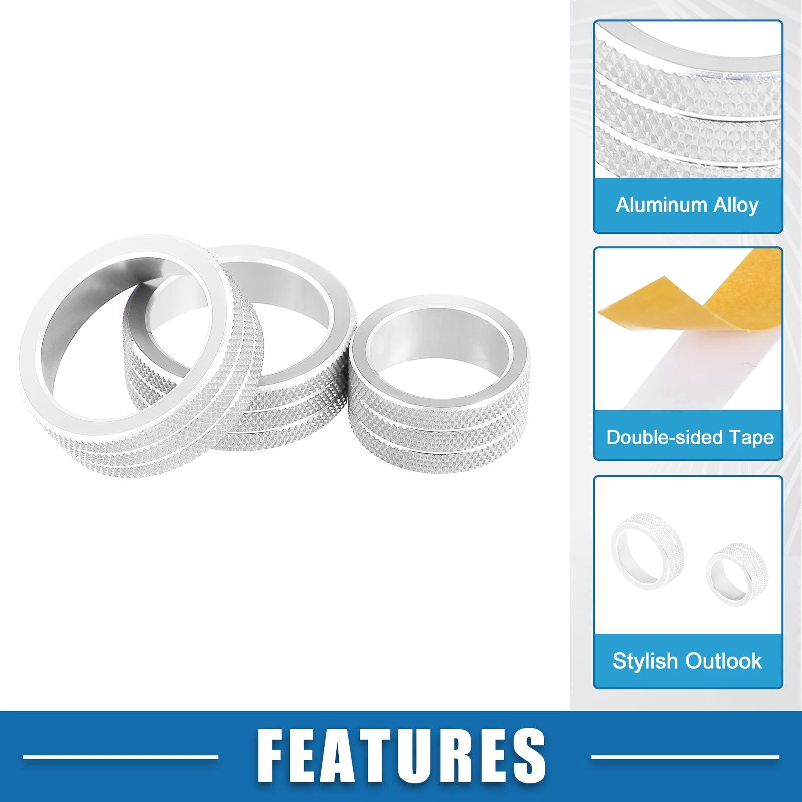 AC Audio Volume Knob Ring Cover Replacement for Chevy Malibu (2017–2022)
