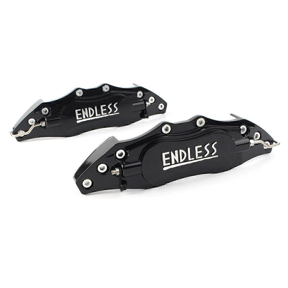 3D Metal Brake Caliper Covers for Universal Front/Rear (Large, Red)