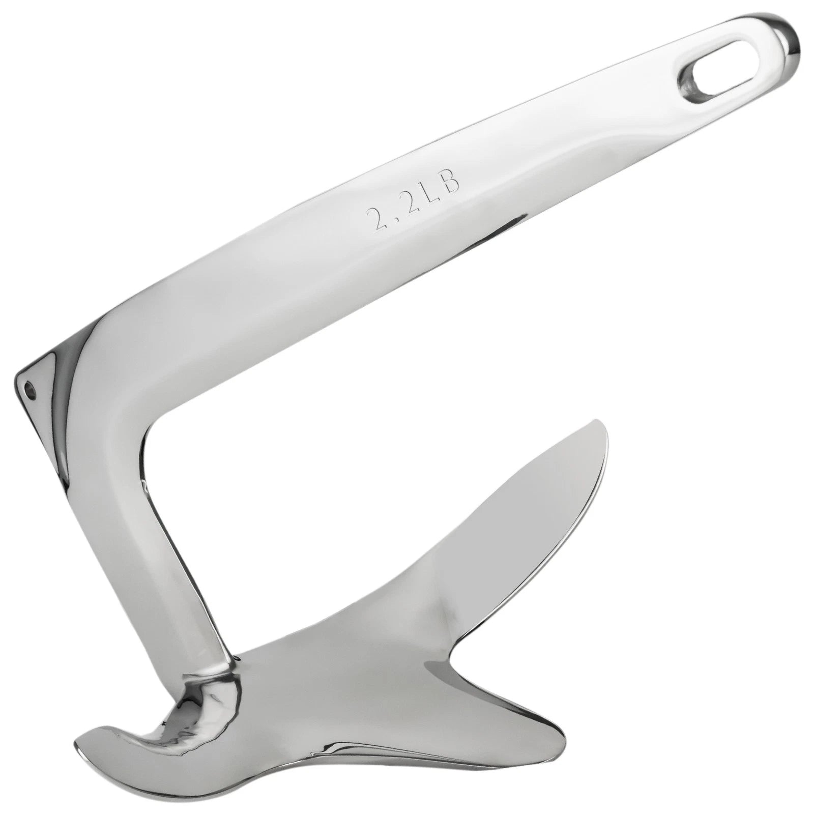 2.2 Lb Bruce Style Claw Anchor for Marine Use (Solid Stainless Steel)