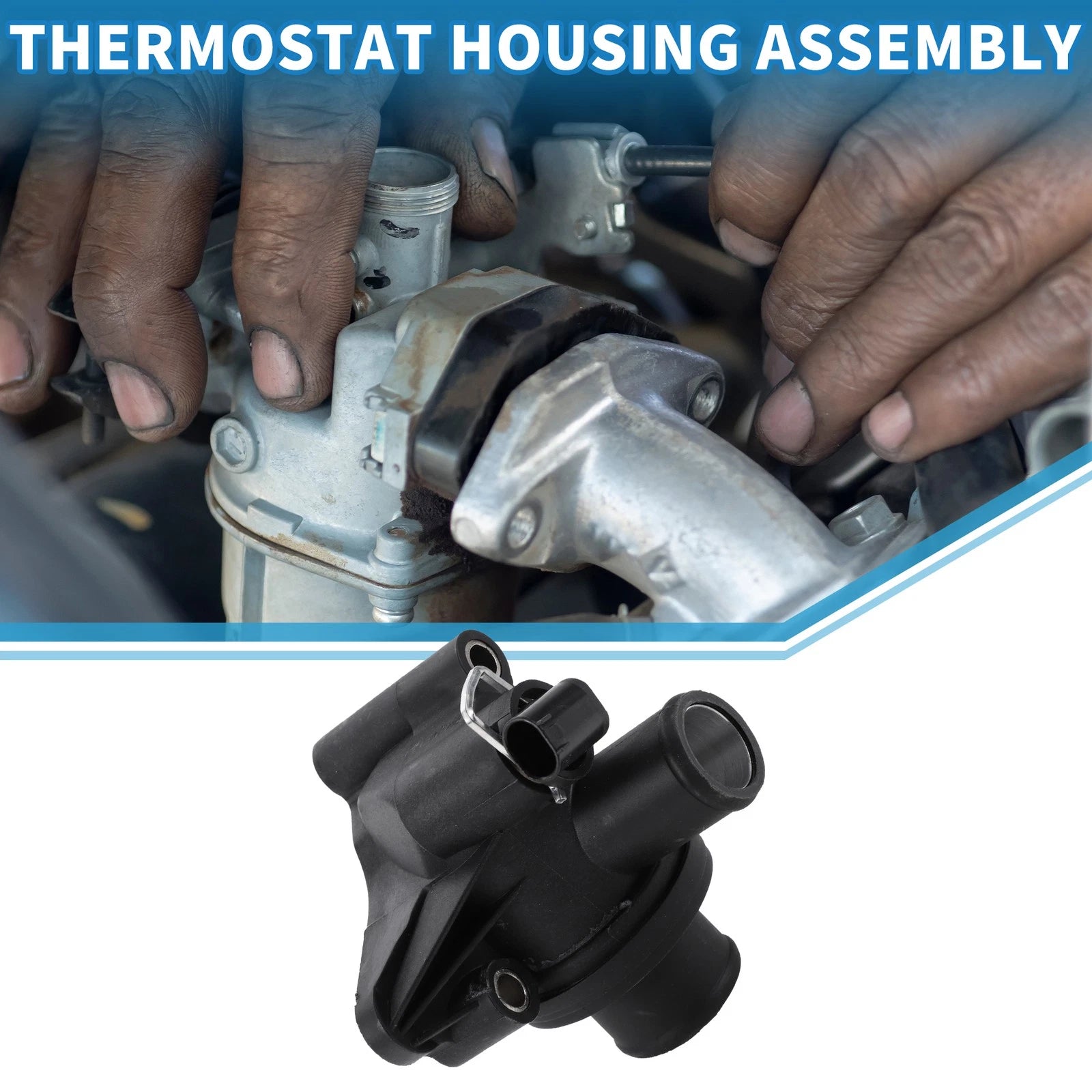 Engine Coolant Thermostat Housing Assembly Replacement for Mercedes-Benz A-Class (2016–2022)