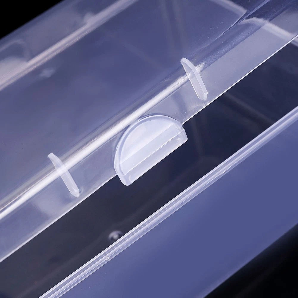 Storage Box for Cosmetics Puff Case Replacement Tool (Transparent)