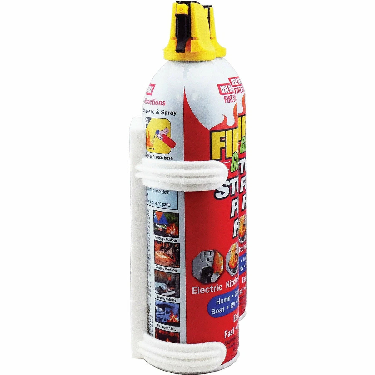 2X Fire Gone 2FG7209 Fire Suppressants with Bracket for Automotive