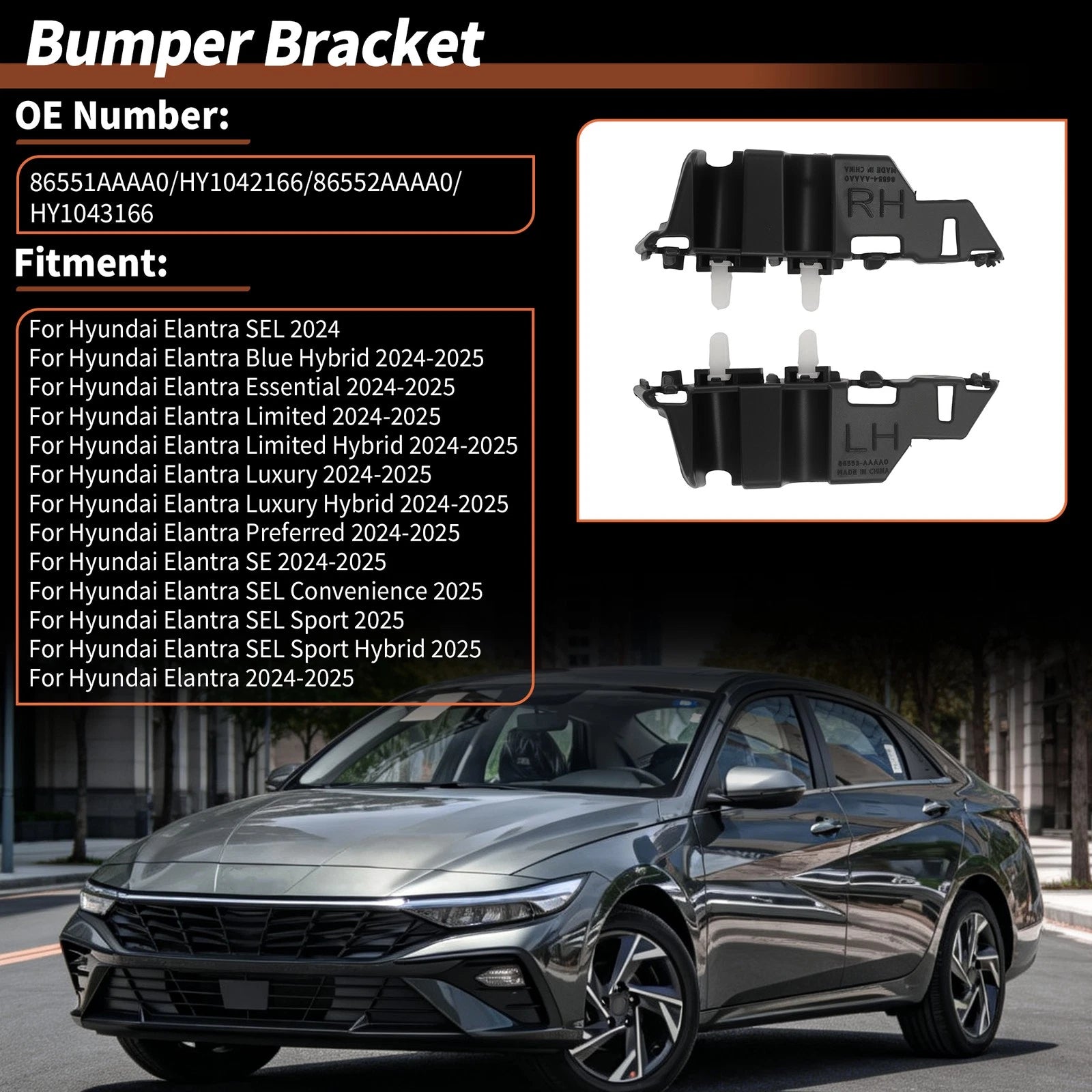 Bumper Bracket for Hyundai Elantra (2024–2025)