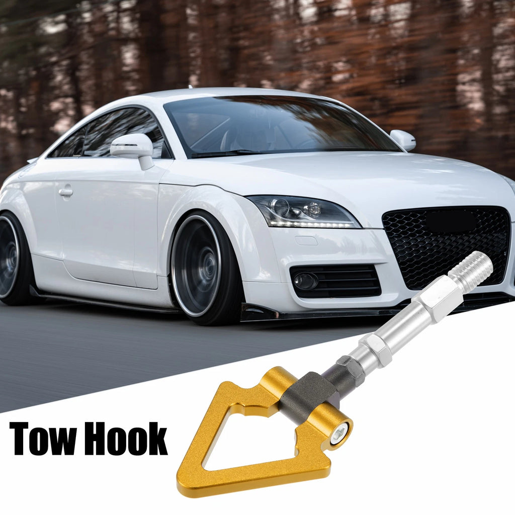Tow Hook Screw for Audi Triangle Bumper Trailer Tow Hook Bolt (Gold)