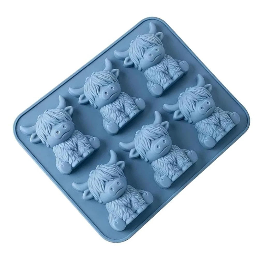 3D Cow Ice Cube Tray for Creative Beverage Serving