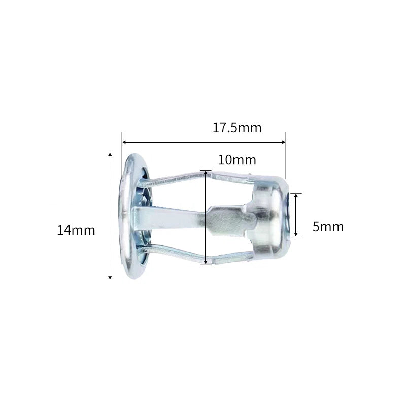 230pcs Zinc Plated Rivet Nuts M5 for Secure Fastening in Aluminum Sheets