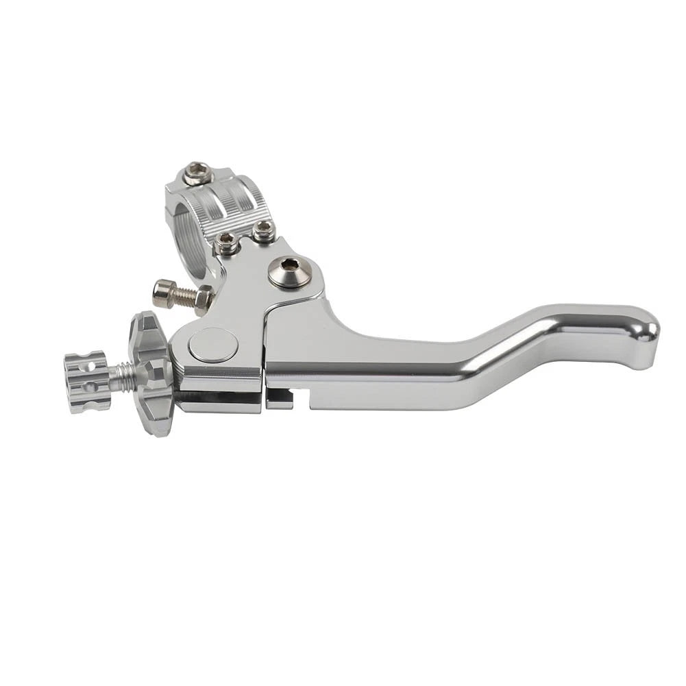 Universal Stunt Clutch Lever Performance Cable Pull for Motorcycles (7/8) Silver