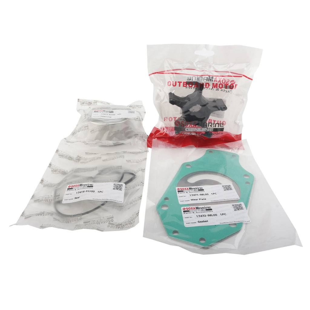 Water Pump Impeller Repair Service Kit for Suzuki Marine 300-350 HP (17400-98L00)