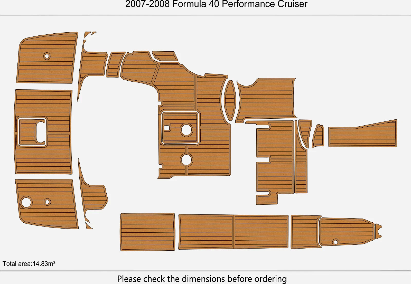 EVA Foam Pads for Formula 40 Cockpit Swim Platform (2007)