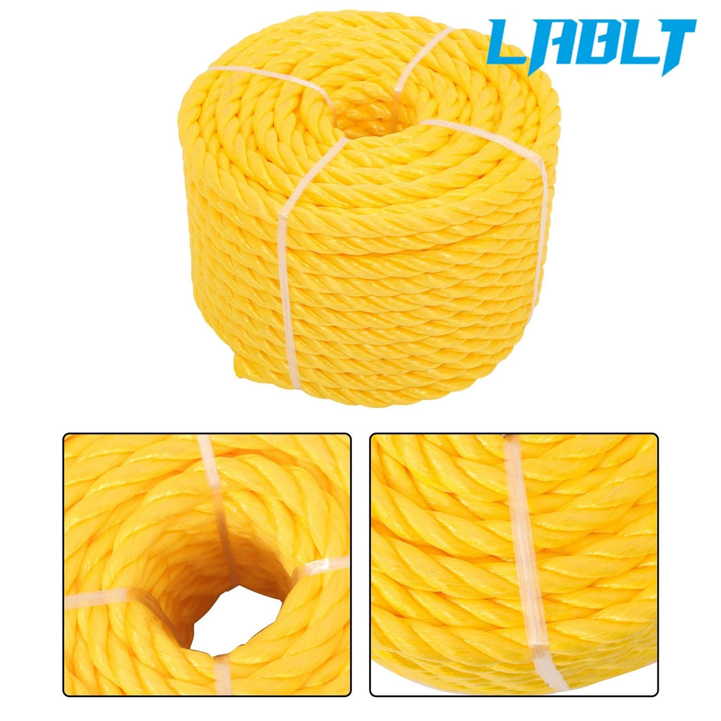 3 Stranded Braided Rope for Boats, Dock (1/2" × 100ft)