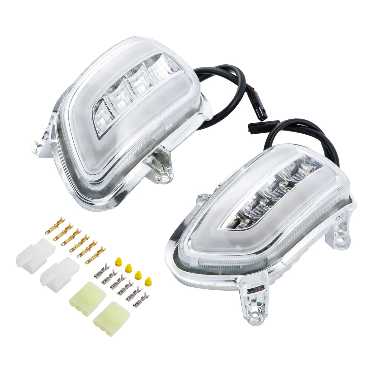 Front LED Turn Signals Clear Lens for Honda Goldwing GL1800 (2001–2017)