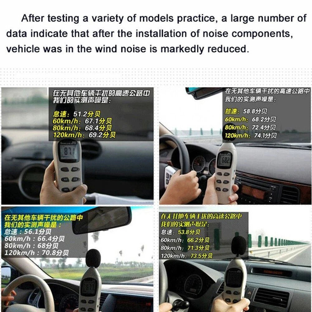 10Pcs Car Fairing Body Spoiler Sticker for Noise Reduction