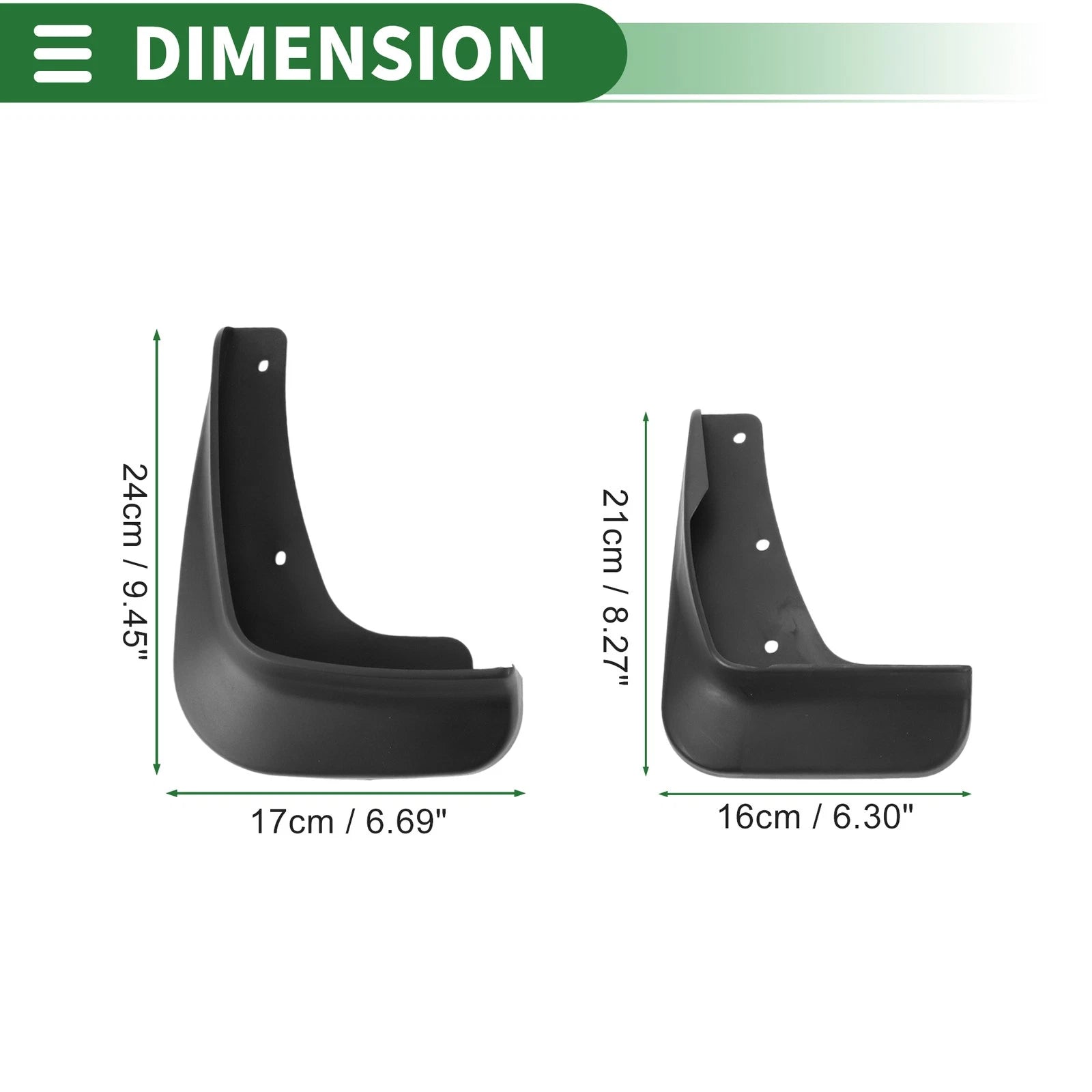 Mud Flaps Splash Guards for Mitsubishi Lancer EX (2010–2016)