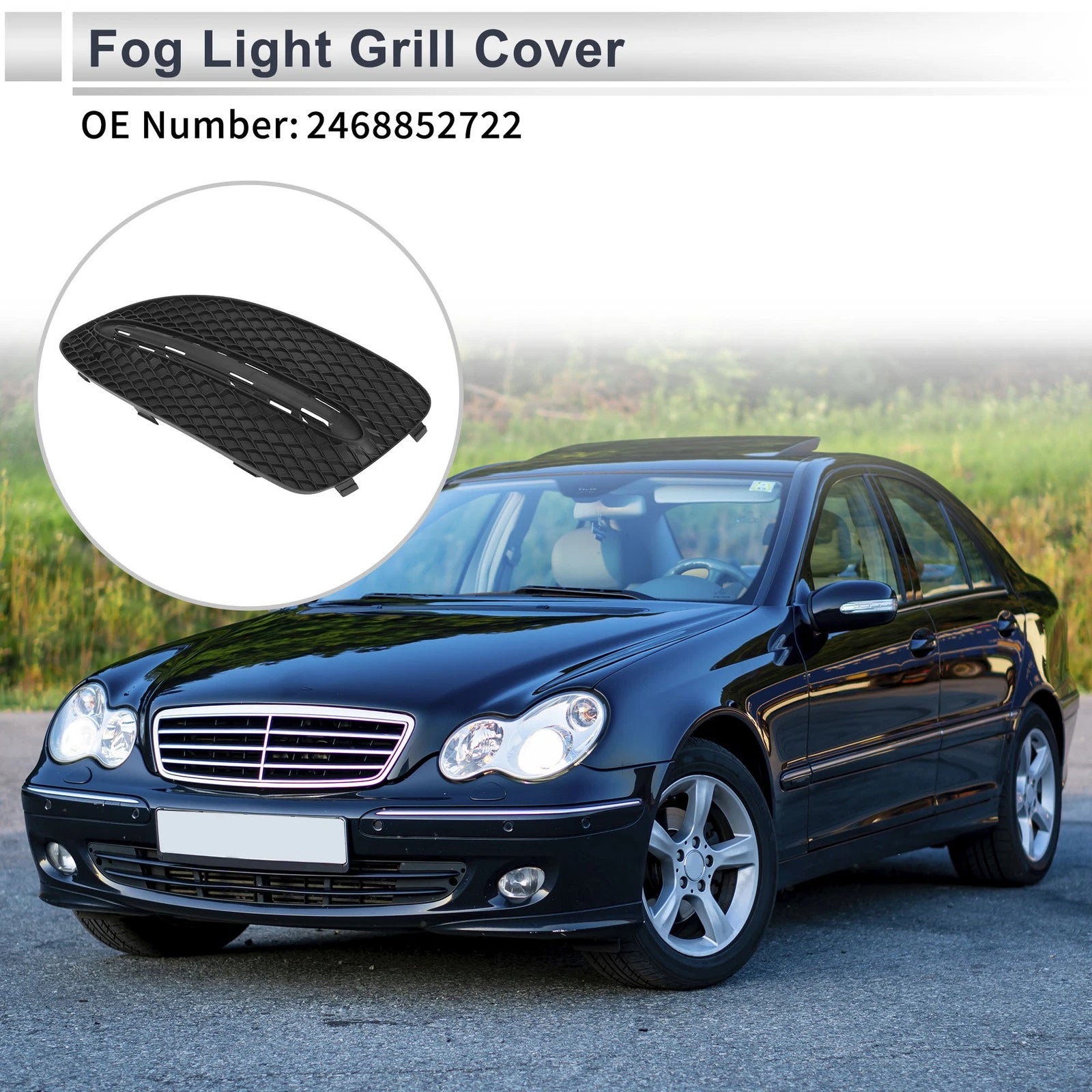 Front Left Fog Light Grill for Mercedes-Benz W242 (2013–2018)