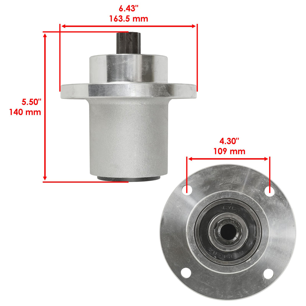 Deck Spindle Pulley Blade 54 Inch Replacement for Hustler Trimstar (2000–2000)