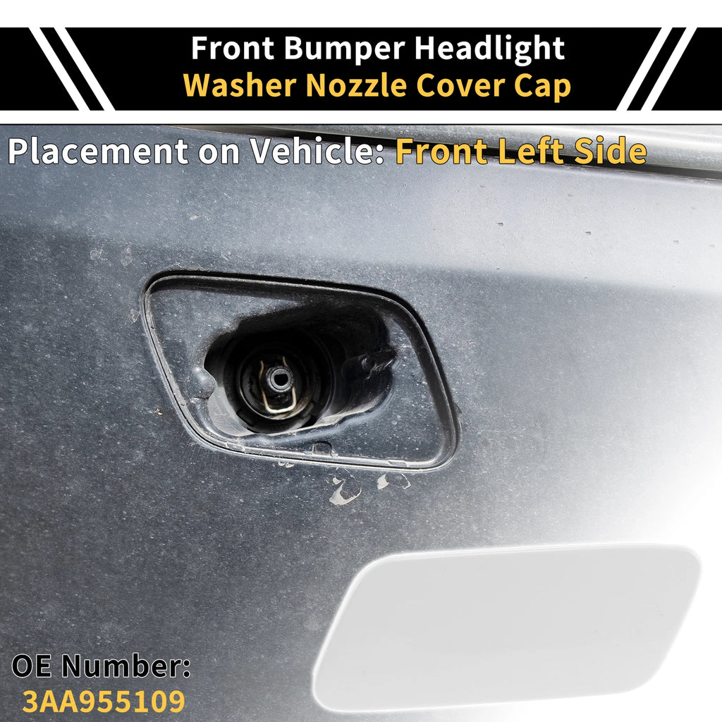Left Headlight Washer Nozzle Cover Cap for VW Passat 3C B7 (2010–2015)