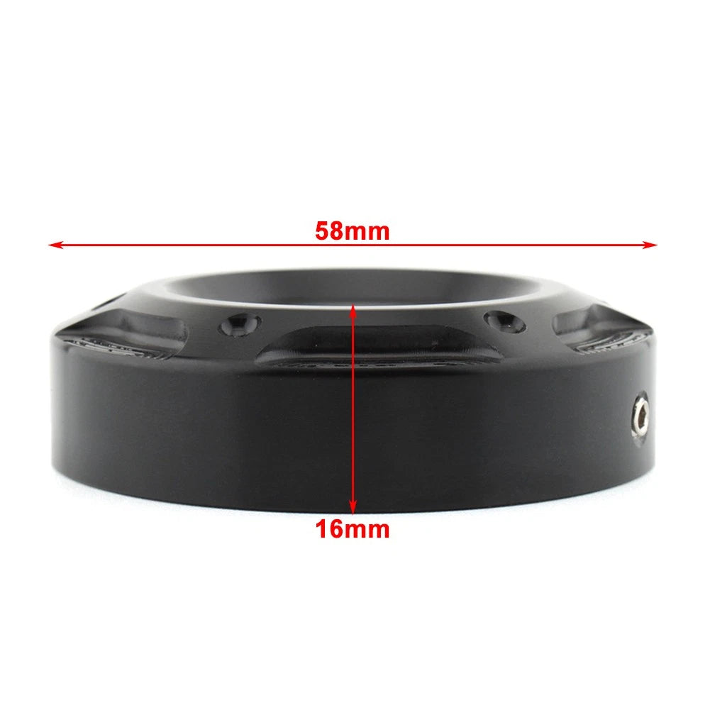 CNC Radiator Cap for Harley X350 (Black & Silver)