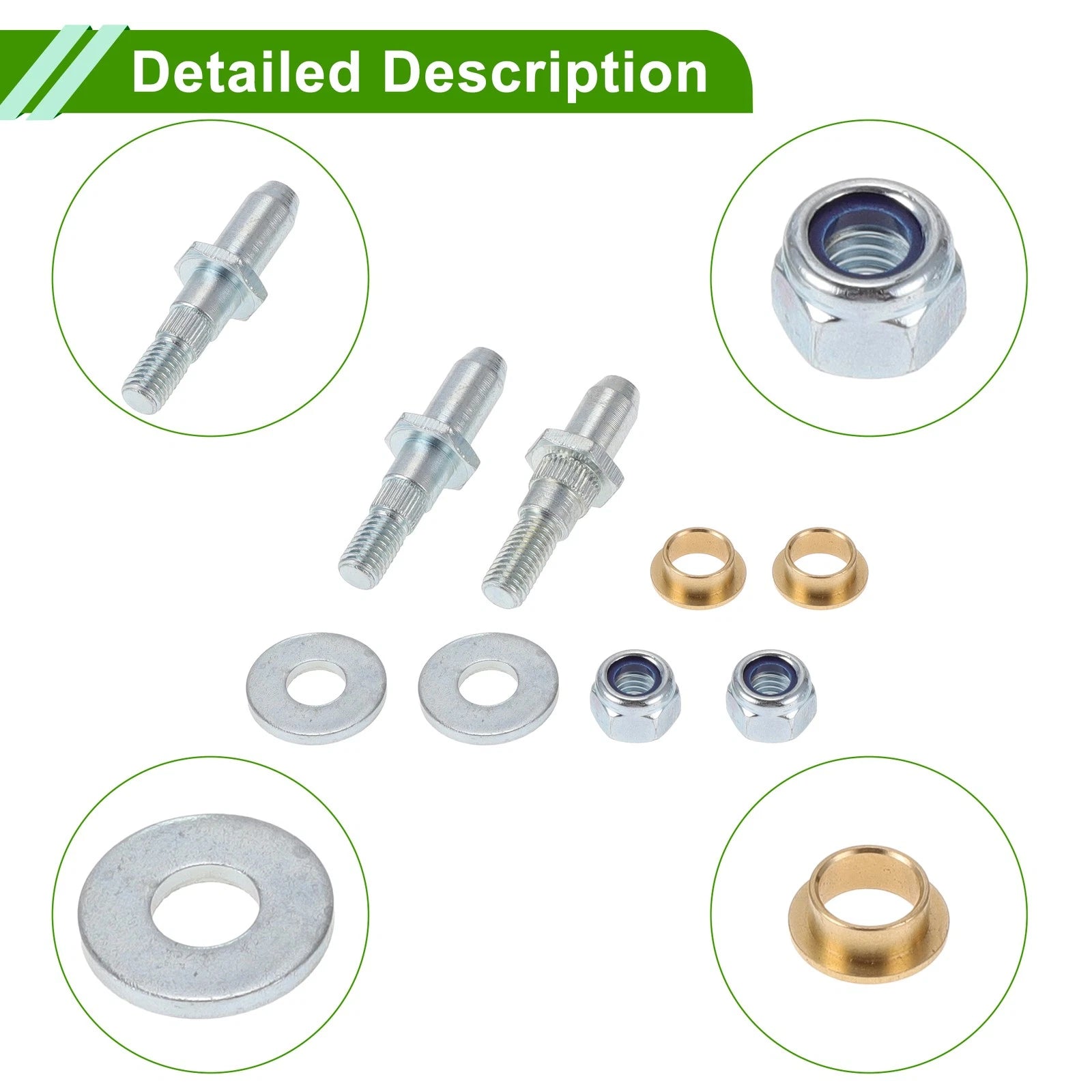 Door Hinge Pin and Bushing Kit for Chevy Avalanche Sierra GMC (1 Set)