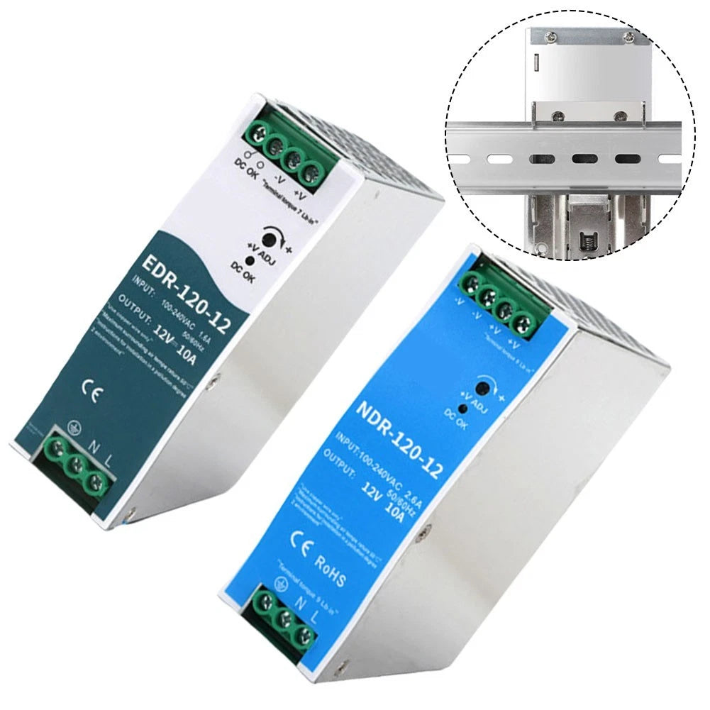 12 Volt Rail Switching Power Supply 120 Watt for Industrial Control Systems