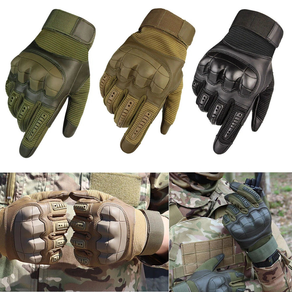 1 Pair Tactical Gloves for Hunting Camping (Touch Screen, Full Finger)