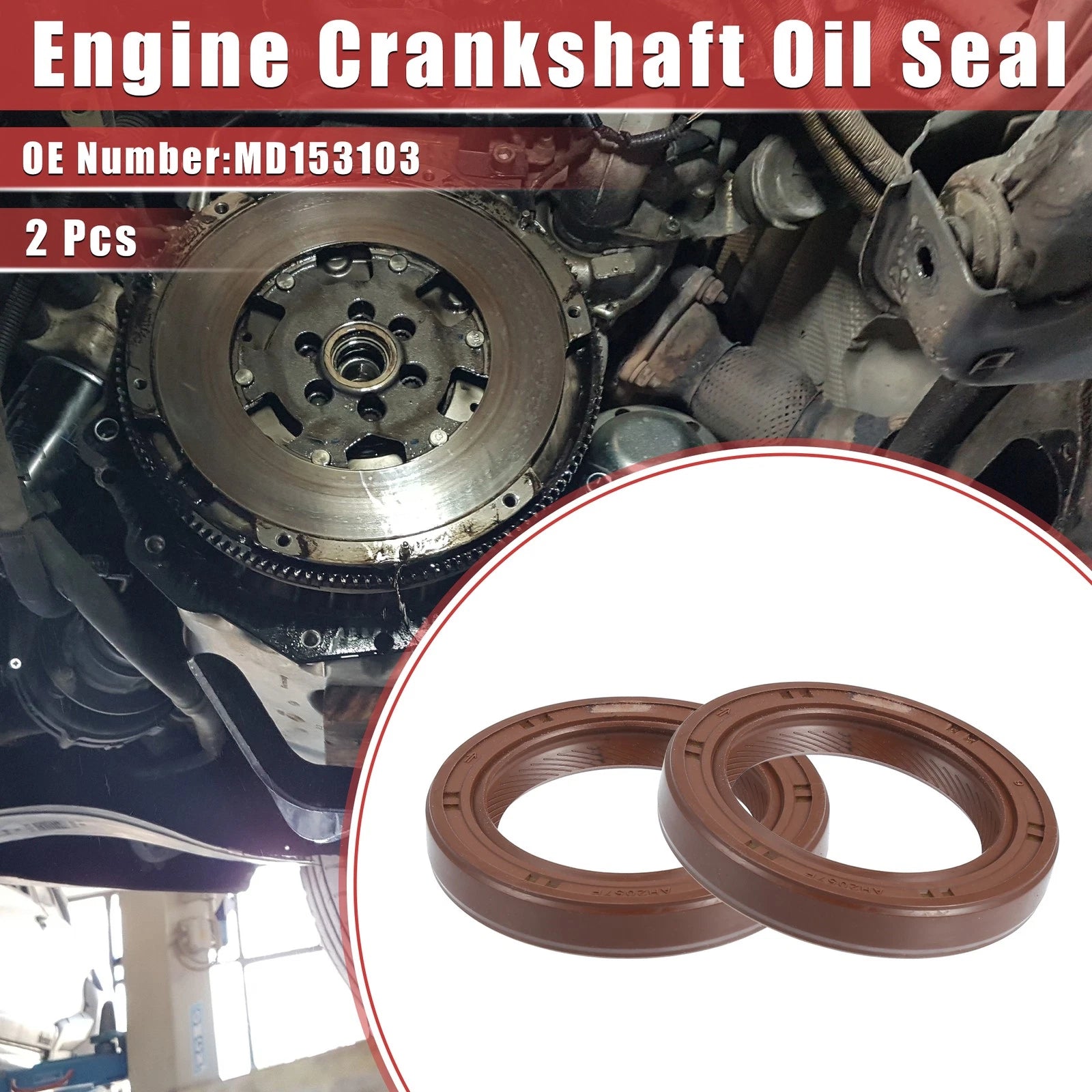 Engine Crankshaft Oil Seal Set OEM Replacement for Mitsubishi Eclipse (1990–2012)